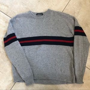 Brandy Melville gray sweater with stripe.